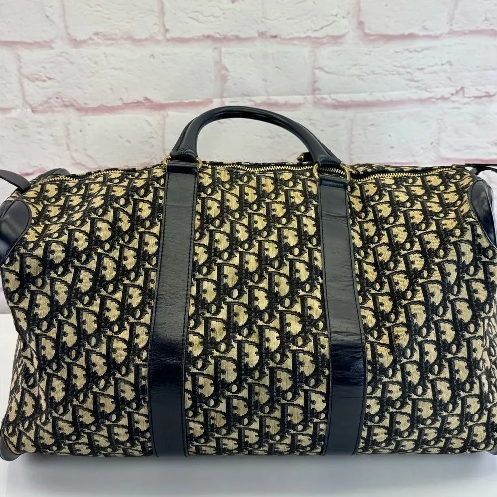 VINTAGE CHRISTIAN DIOR TROTTER BOSTON WEEKENDER BAG
